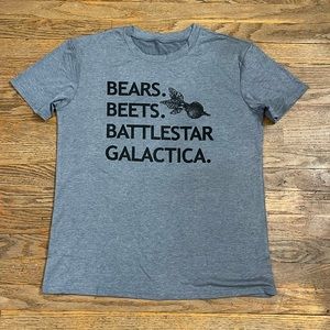 NEW Bears,Beets and Battlestar Galactica T-shirt